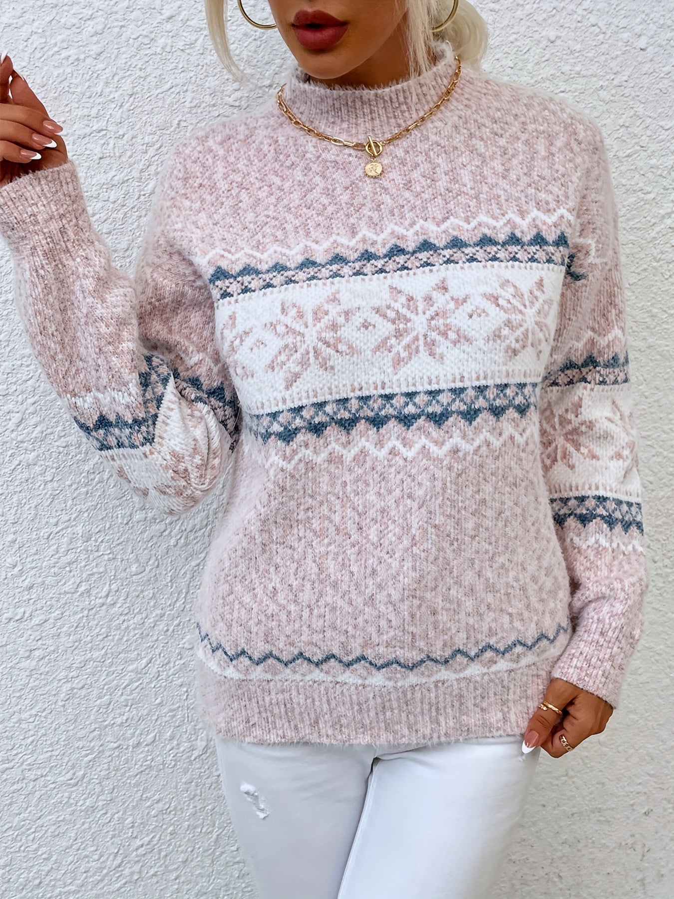 PULL D'HIVER POUR FEMMES | FLOCON DE NEIGE