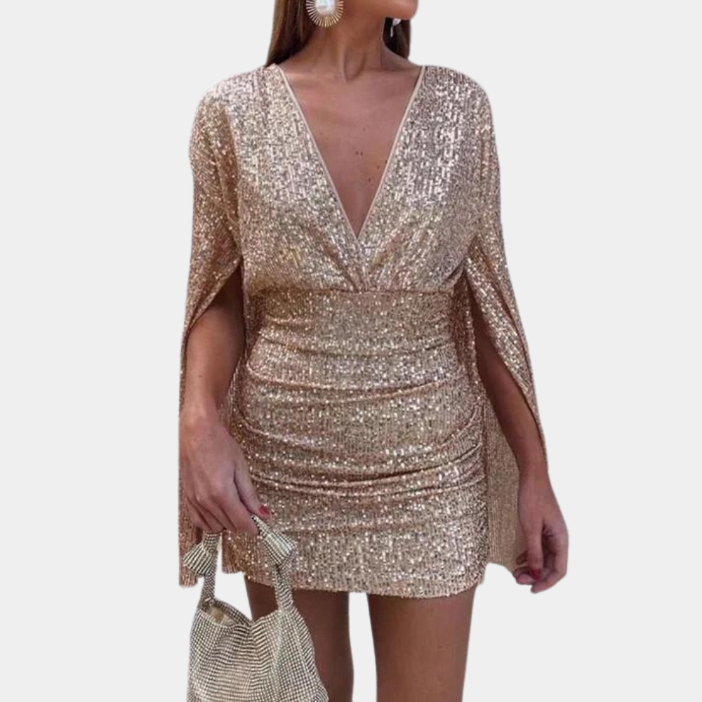 ROBE DE SOIRÉE DOS NU À PAILLETTES POUR FEMMES | GLAMOUR