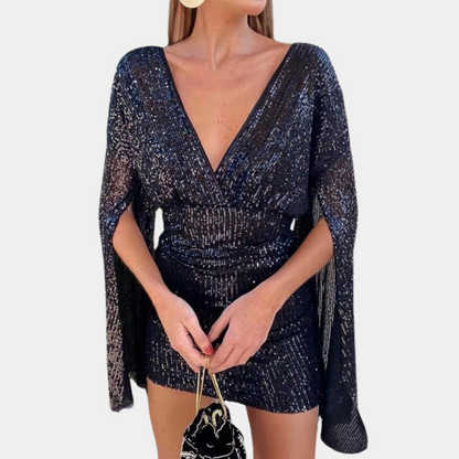 ROBE DE SOIRÉE DOS NU À PAILLETTES POUR FEMMES | GLAMOUR