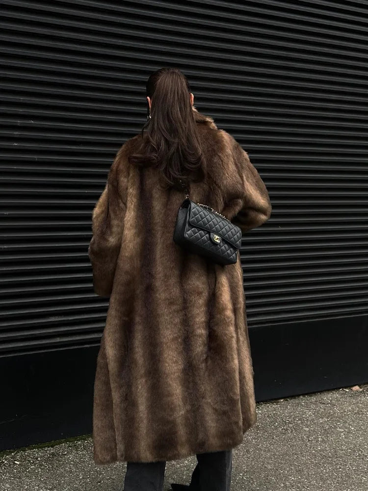 MANTEAU SURDIMENSIONNÉ CONFORTABLE POUR FEMMES | LONGUE