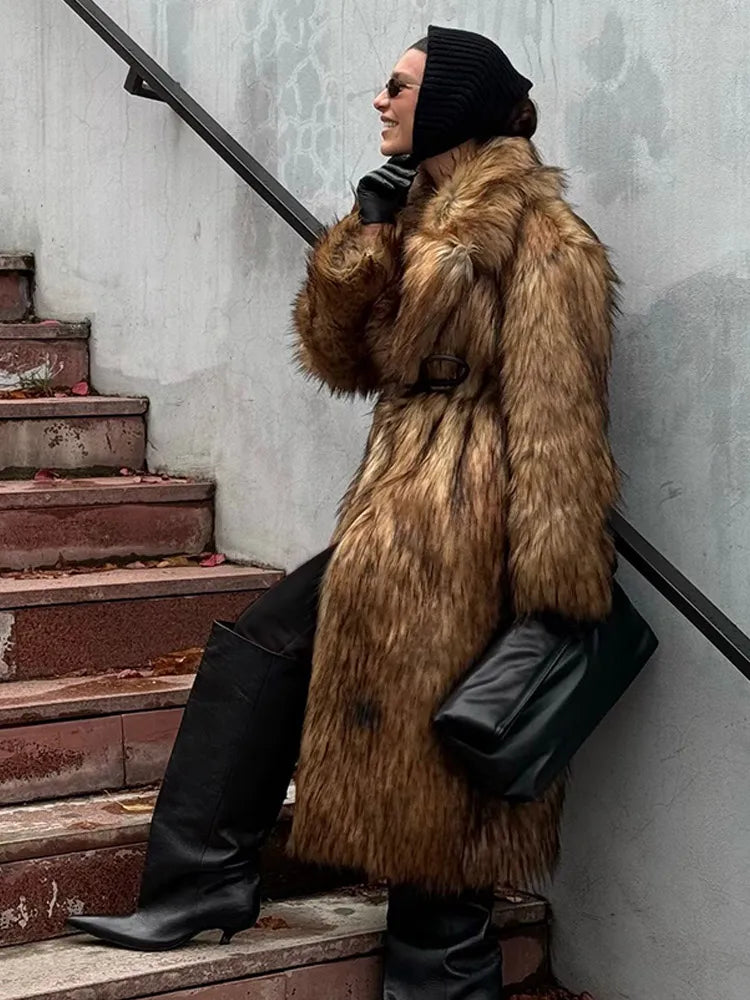 MANTEAU SURDIMENSIONNÉ CONFORTABLE POUR FEMMES | LONGUE